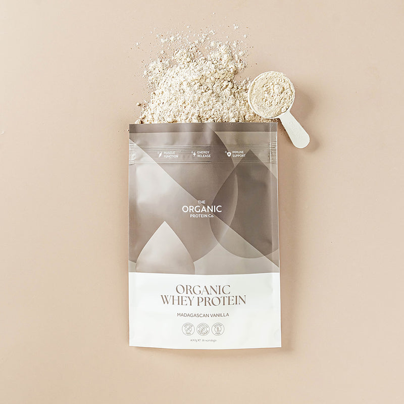 The Organic Protein Co. organic whey protein Madagascan vanilla 400g (British brand)