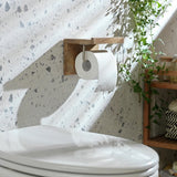 Habitat mango wood toilet roll holder shelf natural - British product