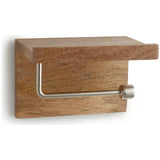 Habitat mango wood toilet roll holder shelf natural - British product