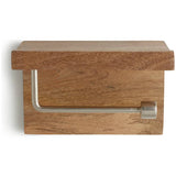 Habitat mango wood toilet roll holder shelf natural - British product