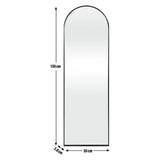Habitat black full length arch wall mirror 150x50cm - British product