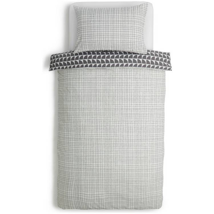 Habitat Kids Bedding Set Monochrome Geo Grey Single (British brand)