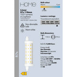 Argos Home 11W LED R7s bulb warm white, imported from the UK