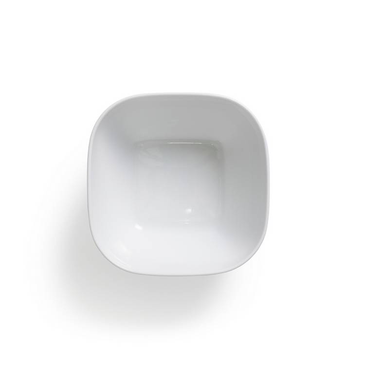 Habitat Riko square cereal bowls white set of 4, imported from the UK