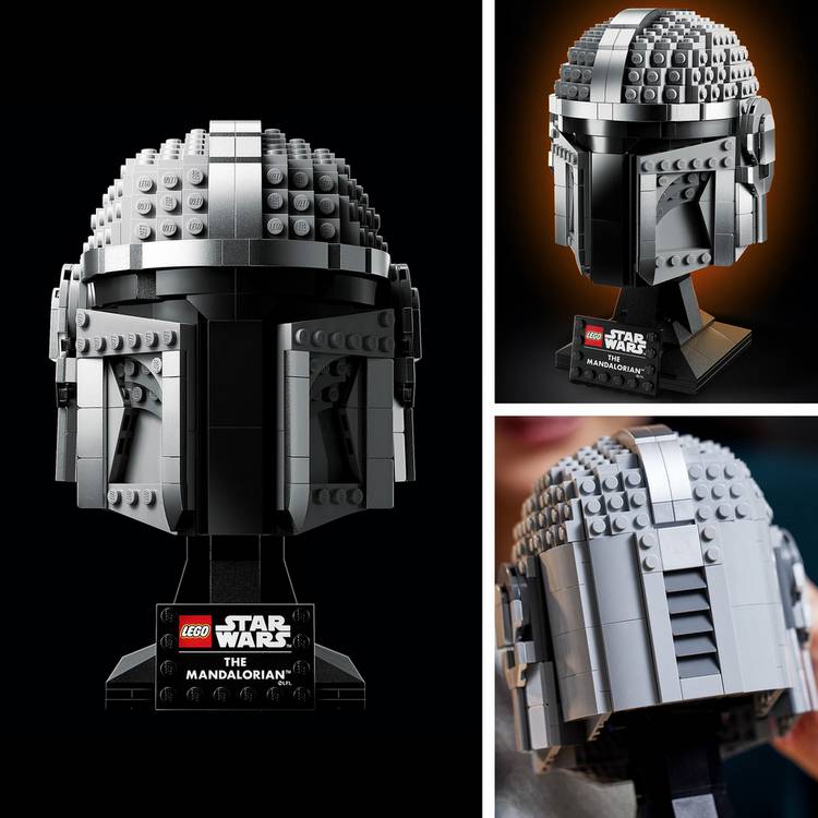 LEGO Mandalorian Helmet model 584 pieces, imported from the UK