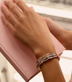 Boodles rose gold bracelet with diamonds sapphires tsavorite, UK version