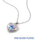 Peers Hardy children's Stitch locket necklace brass heart, imported from the UK