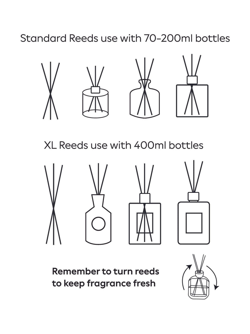 Grey replacement diffuser reeds set of 20 (British brand)