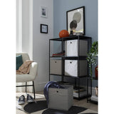 Argos Argos Home Set of 4 Woven Linen Squares Storage Boxes - Grey (28cm Cube)- Buy online at McGrocer