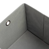 Argos Home woven linen storage boxes set of 4 grey 28cm, imported from the UK