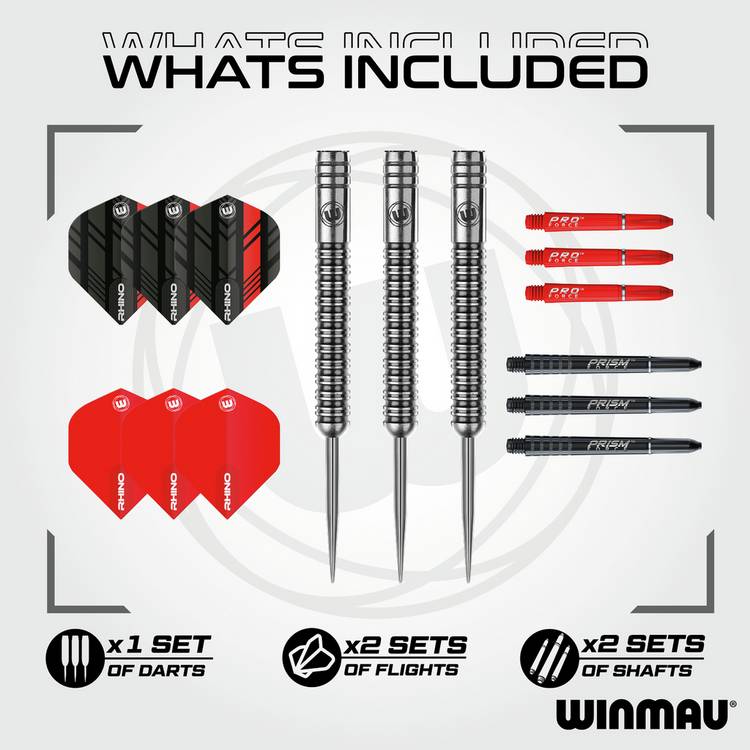 Winmau Saracen 25g 90% tungsten darts set (British brand)
