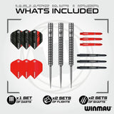 Winmau Saracen 25g 90% tungsten darts set (British brand)