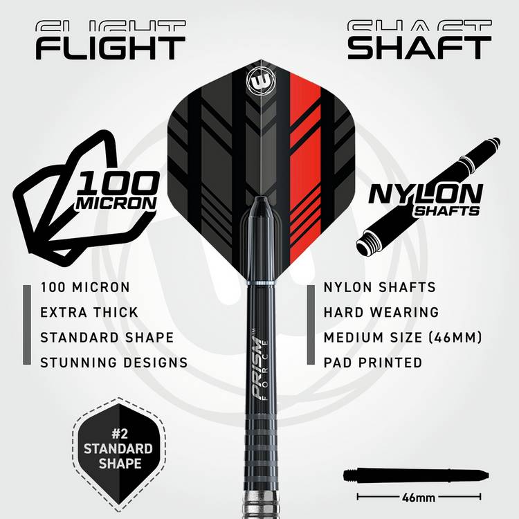 Winmau Saracen 25g 90% tungsten darts set (British brand)