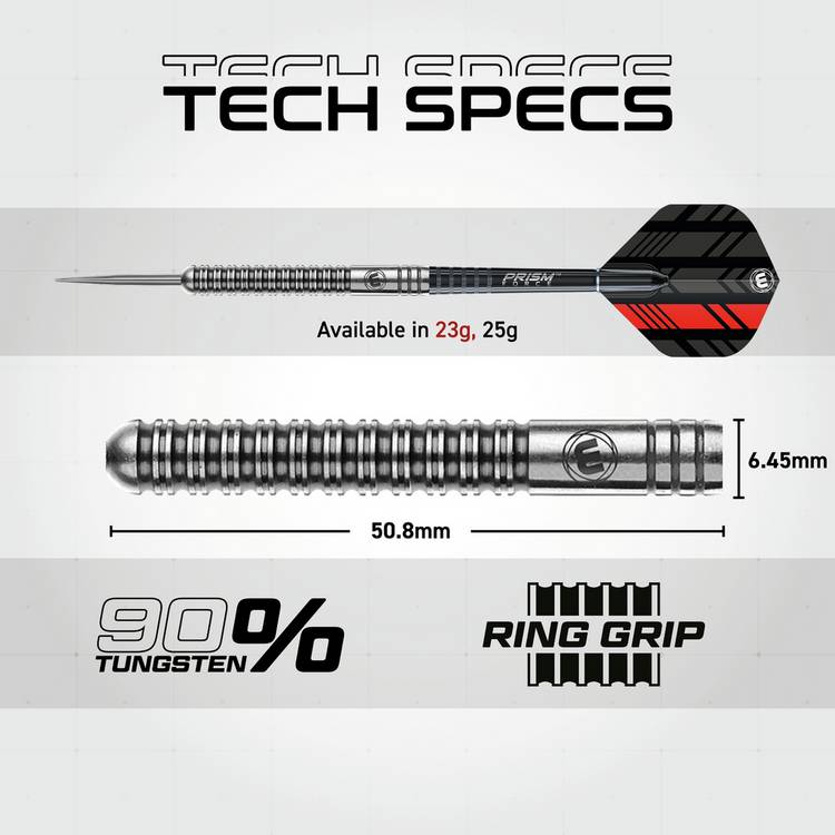 Winmau Saracen 25g 90% tungsten darts set (British brand)