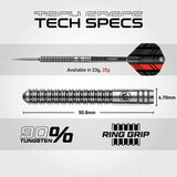 Winmau Saracen 25g 90% tungsten darts set (British brand)