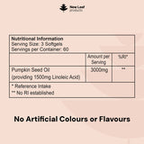 New Leaf Pumpkin Seed Oil Softgels 3000mg - British product