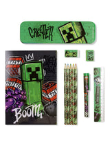 Next Peers Hardy Green Minecraft Stationery Set- Buy online at McGrocer