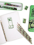 Peers Hardy Green Minecraft stationery set (British brand)