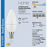 Argos Home dimmable SES LED bulb 4.2W 2 pack, imported from the UK