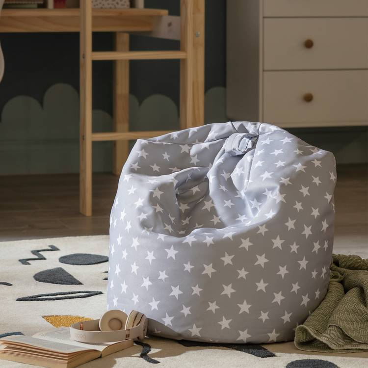 Habitat kids grey stars bean bag - British product