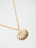 Lipsy gold tone oversized shell necklace, UK version