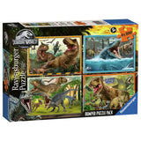 Jurassic World 4 x 100 piece jigsaw puzzle - British product