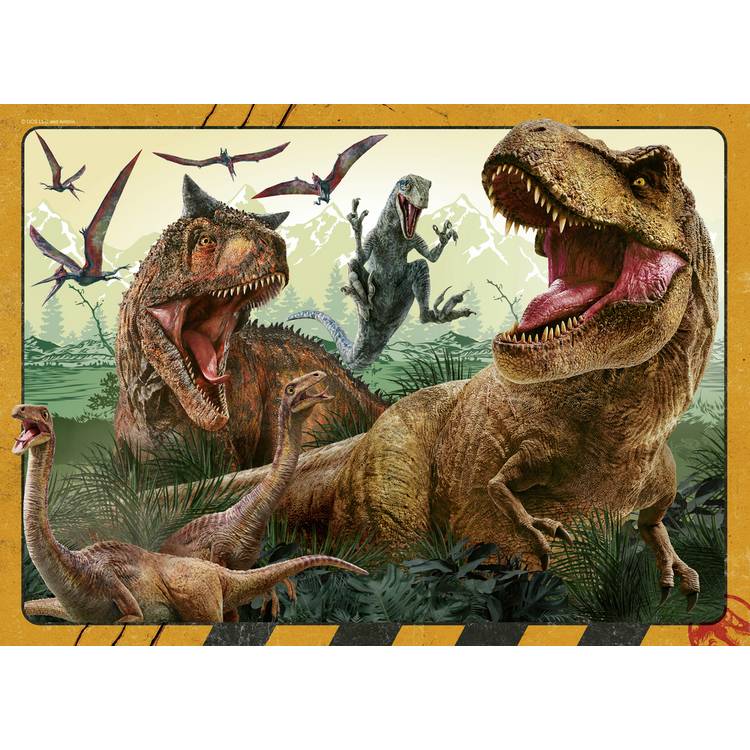 Jurassic World 4 x 100 piece jigsaw puzzle - British product