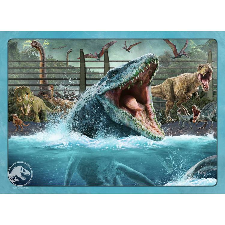 Jurassic World 4 x 100 piece jigsaw puzzle - British product