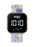 Peers Hardy Bluey children's LED watch with silicone strap, UK version