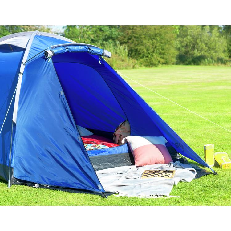 Pro Action 4 person dome camping tent with porch - British product