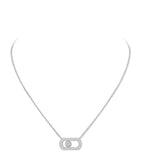 Messika So Move white gold diamond pavé necklace 0.65ct (British brand)