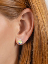 Next Peers Hardy Green Toy Story Alien Sterling Silver Stud Earrings- Buy online at McGrocer