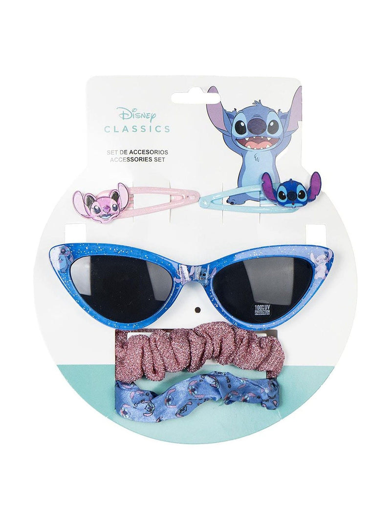 Peers Hardy Stitch Blue sunglasses with hair accessories, imported from the UK