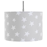Argos Home grey star print lampshade 25cm, imported from the UK
