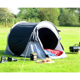 Pro Action pop up camping tent black (British brand)