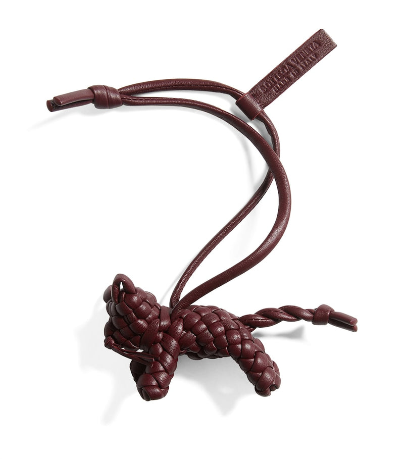 Bottega Veneta Intrecciato leather cat charm small - British product