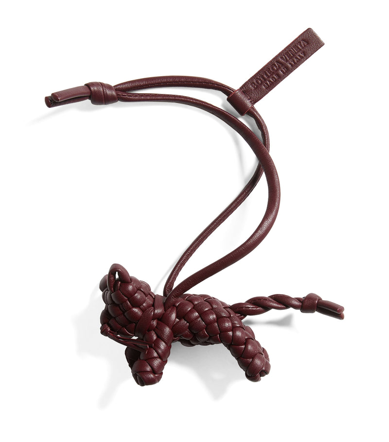 Bottega Veneta Intrecciato leather cat charm small - British product