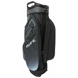 Rife waterproof golf cart bag in black/grey, imported from the UK