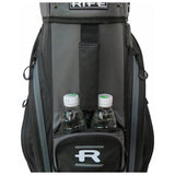 Rife waterproof golf cart bag in black/grey, imported from the UK