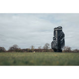 Rife waterproof golf cart bag in black/grey, imported from the UK