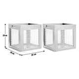 Habitat rattan square boxes black set of 2 (British brand)