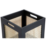 Habitat rattan square boxes black set of 2 (British brand)
