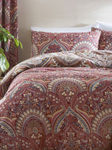 Dreams & Drapes White Palais Damask Duvet Cover and Pillowcase Set
