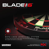 Winmau Blade 6 Triple Core PDC professional dartboard - British product