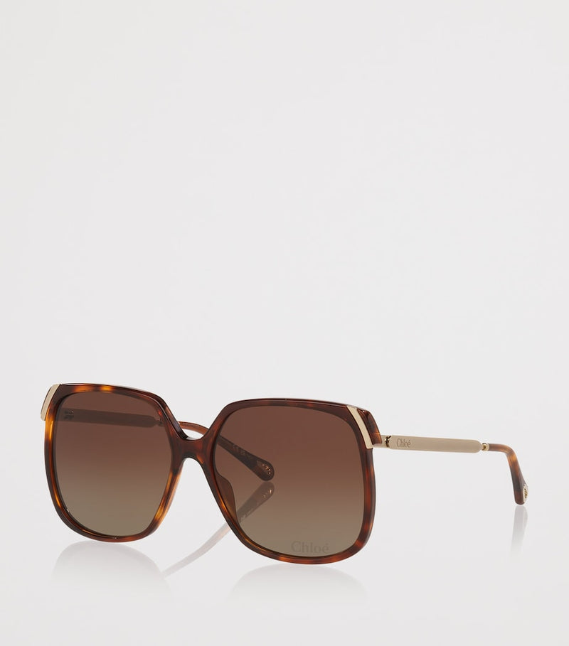 Chloé rectangular acetate sunglasses, imported from the UK