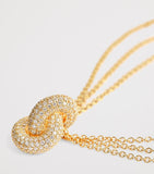 Engelbert Legacy Knot yellow gold diamond necklace (British brand)