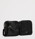 Dolce&Gabbana patent leather cross-body bag with silver-tone hardware - British product