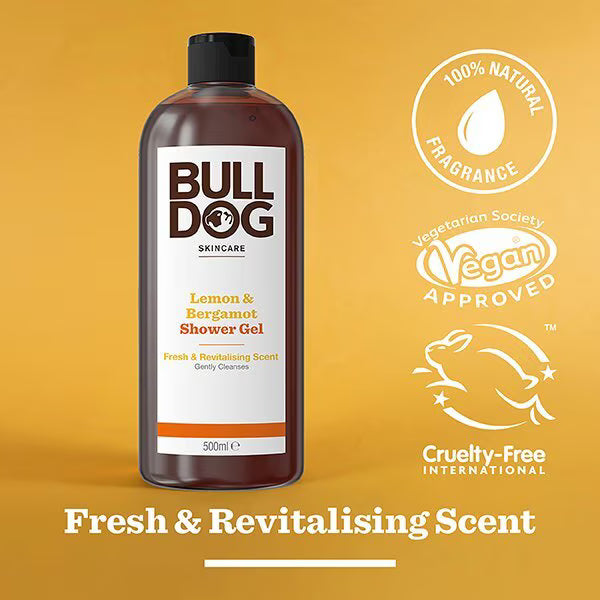 Bulldog Skincare Shower Gel Lemon Bergamot 500ml - British product