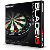 Winmau Blade 6 Dual Core dartboard, imported from the UK