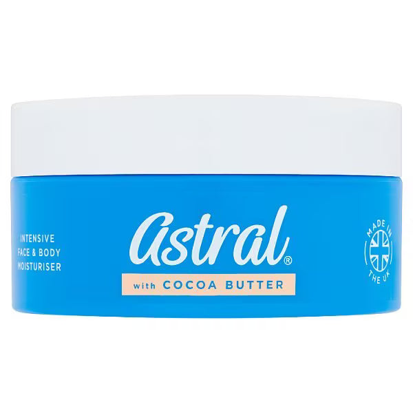 Astral Intensive Moisturiser with Cocoa Butter 200ml - British product